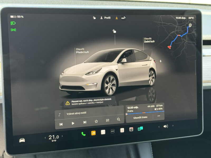 Tesla Model Y Long Range AWD 378 kW, Panorama, Tažné zařízení