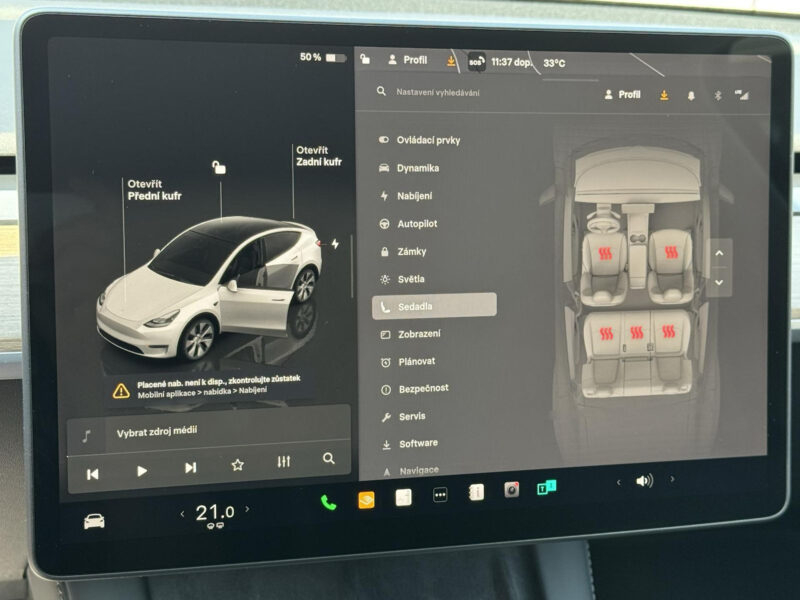 Tesla Model Y Long Range AWD 378 kW, Panorama, Tažné zařízení
